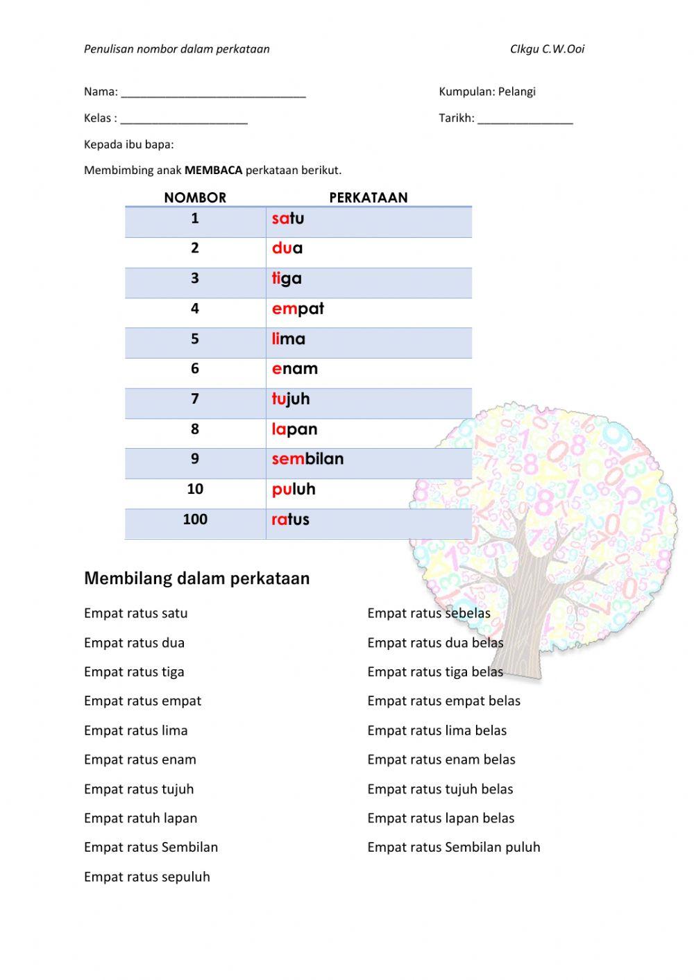 Nombor dalam perkataan (500)