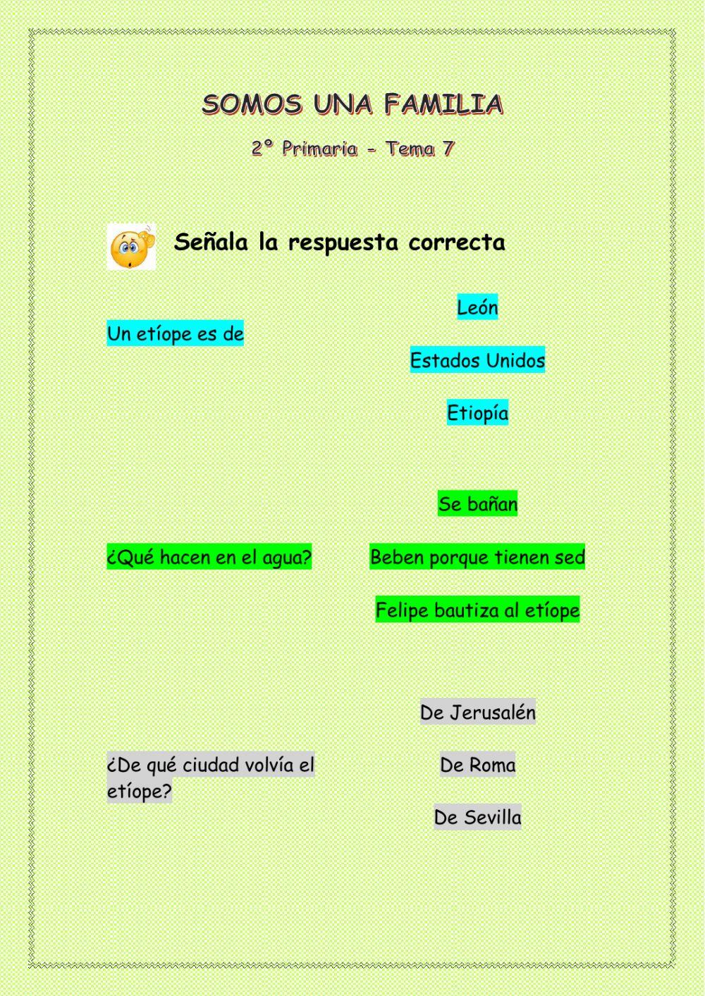 Somo una familia-tema7-2ºPrimaria