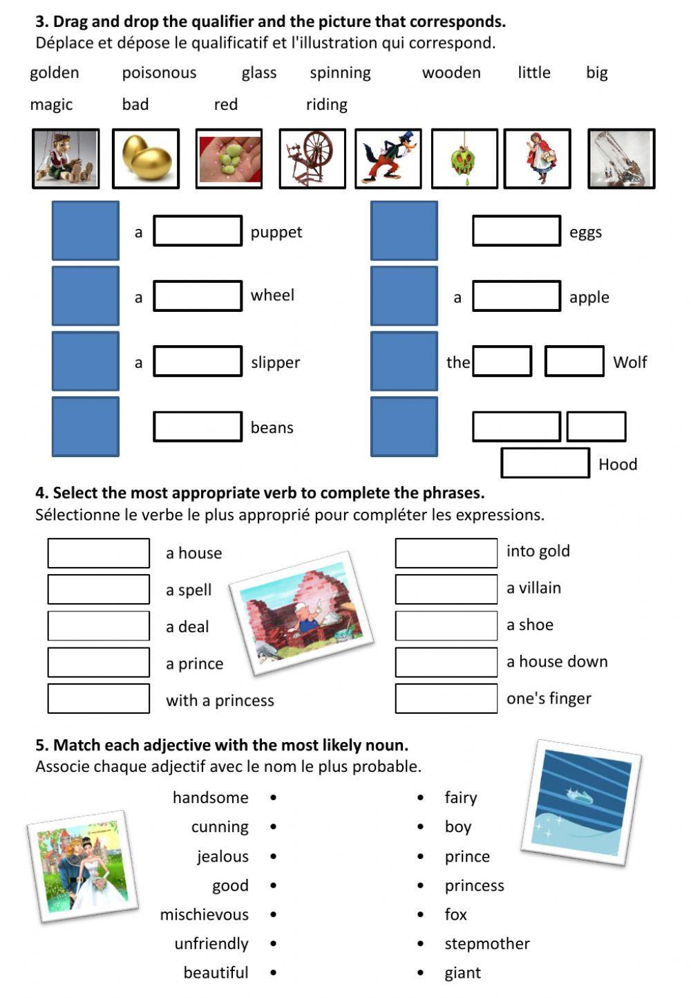 Fairy tales - vocabulary Fairy tales - vocabulary