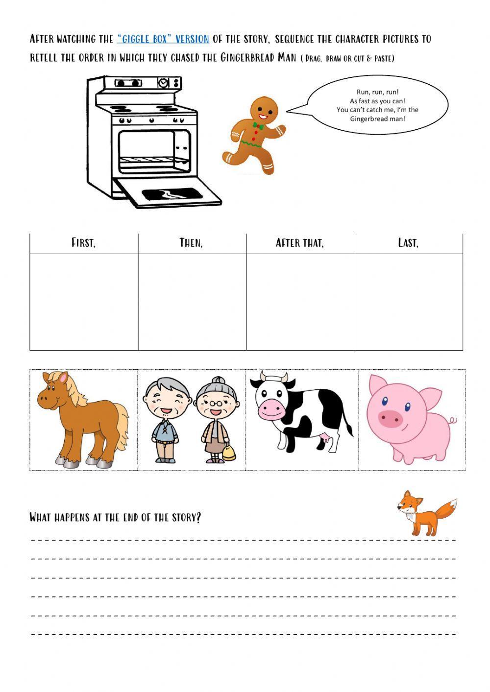 Gingerbread man Sequencing