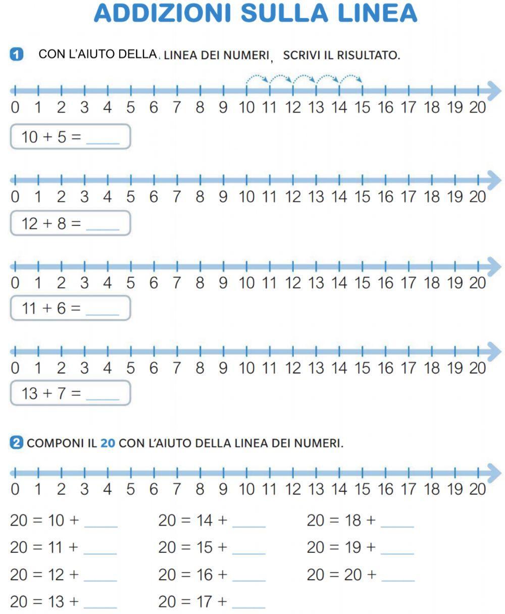 Addizioni sulla linea pag. 51