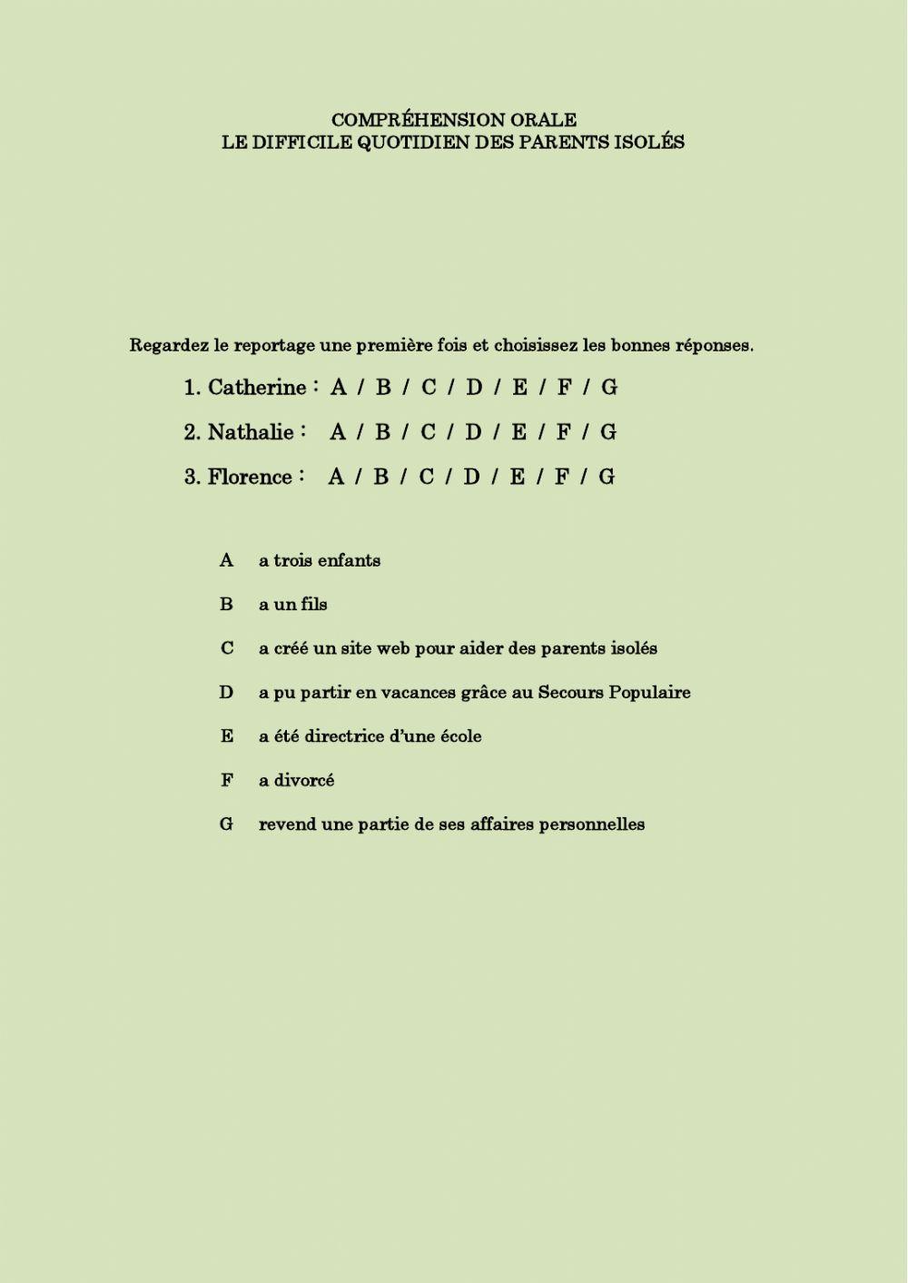 Le difficile quotidien des parents isolés