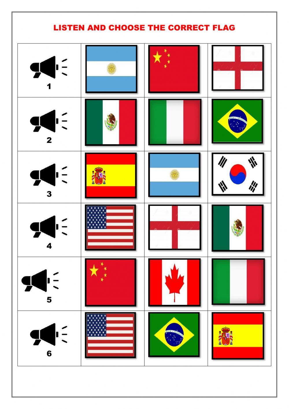 Listen and Choose free exercise | Live Worksheets