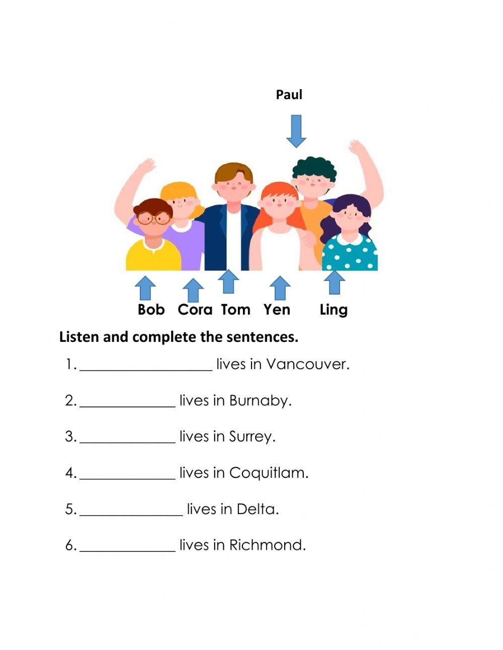 People and cities-listening