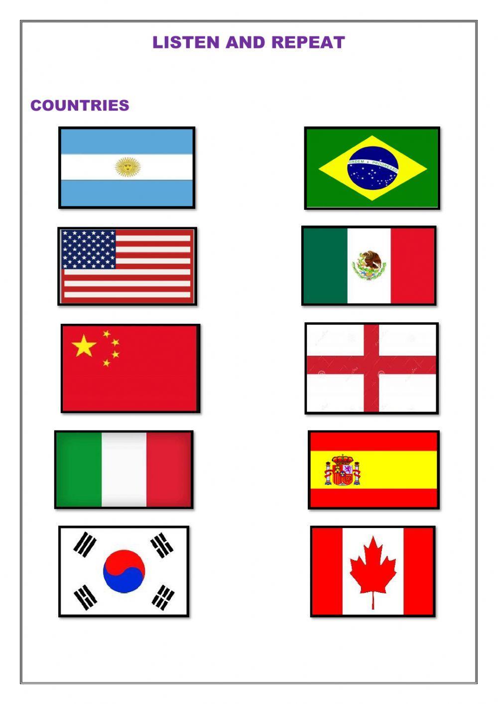 Listen and Repeat activity for Beginners | Live Worksheets