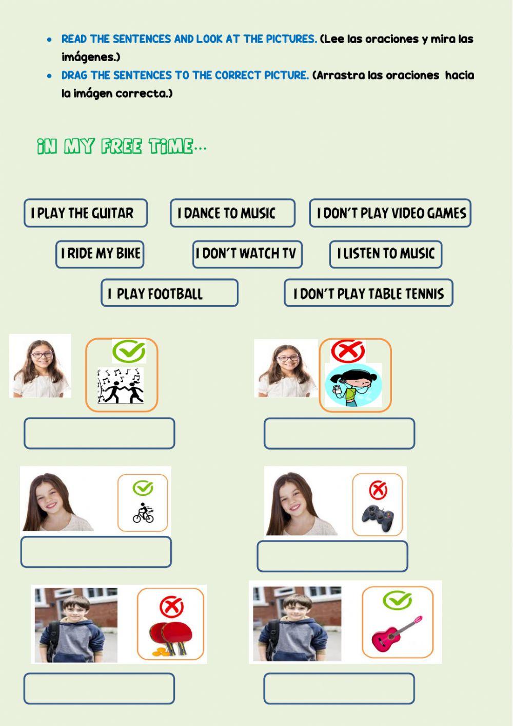 Free time activities