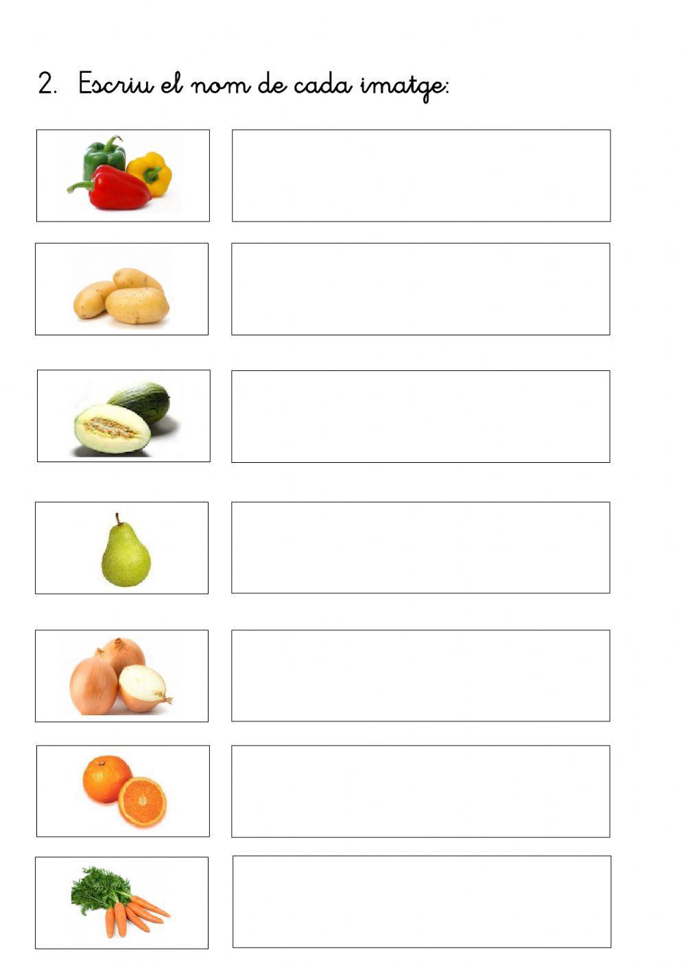 Fruites, verdures i hortalisses