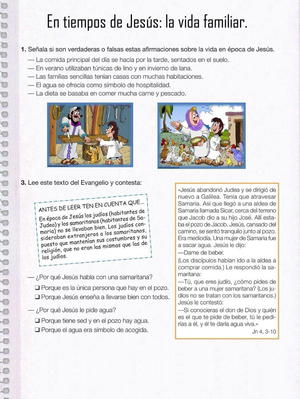 En tiempos de Jesús: la vida familiar.