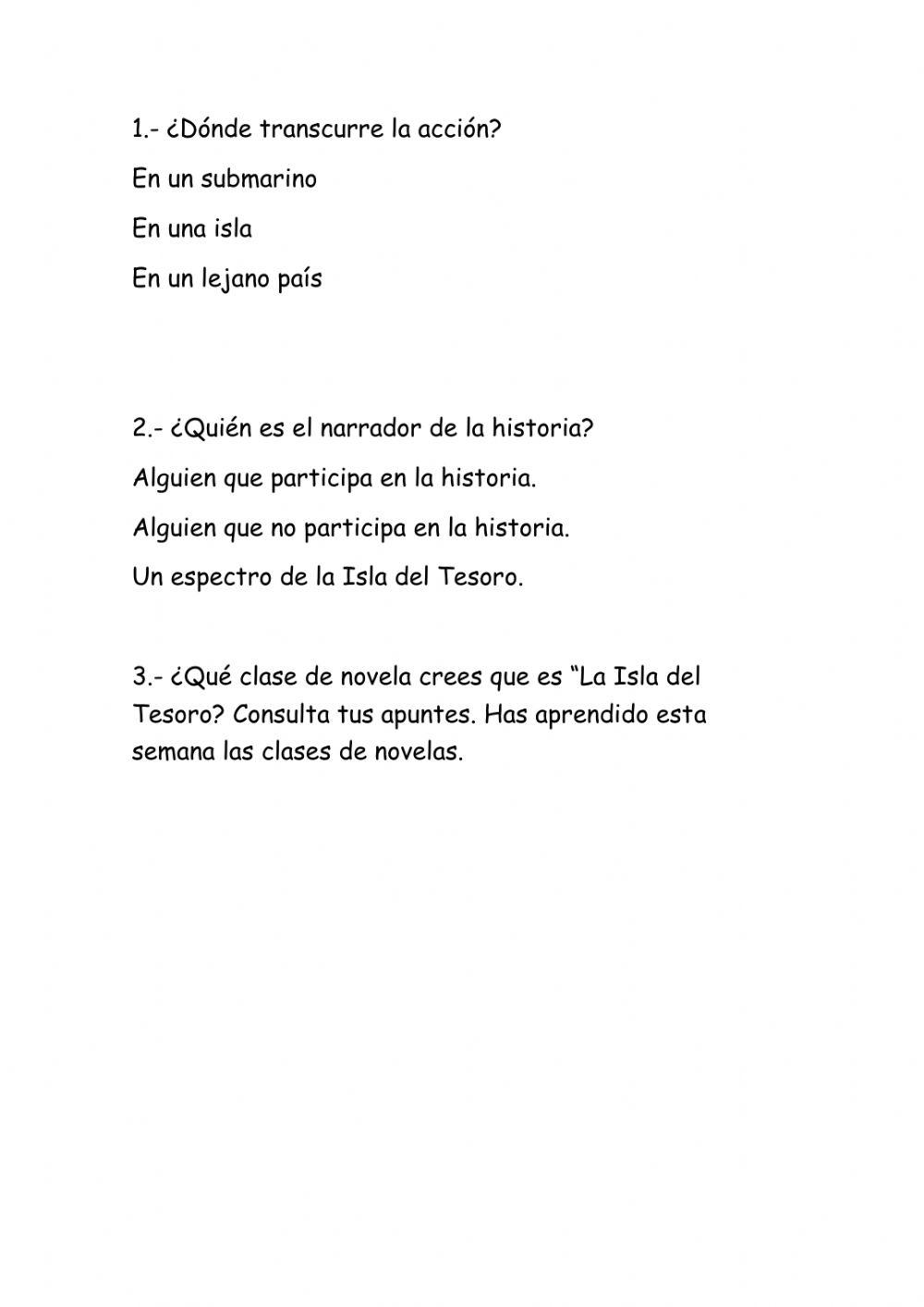 Repaso tema 10. Dos puntos y comillas.Novela