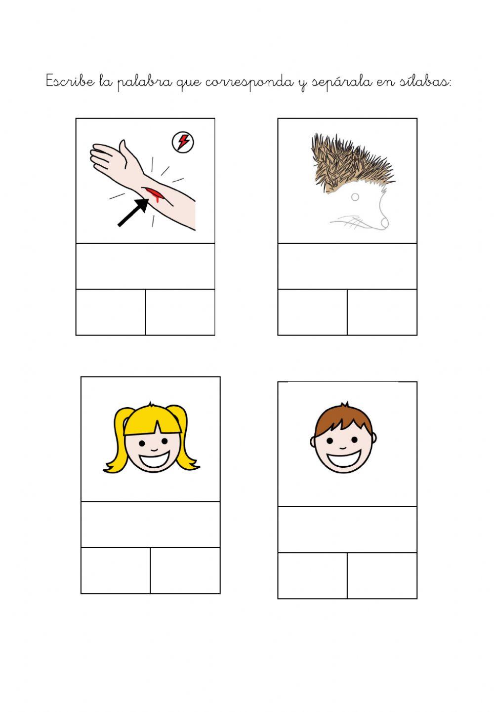 Palabra-Sílabas P 2