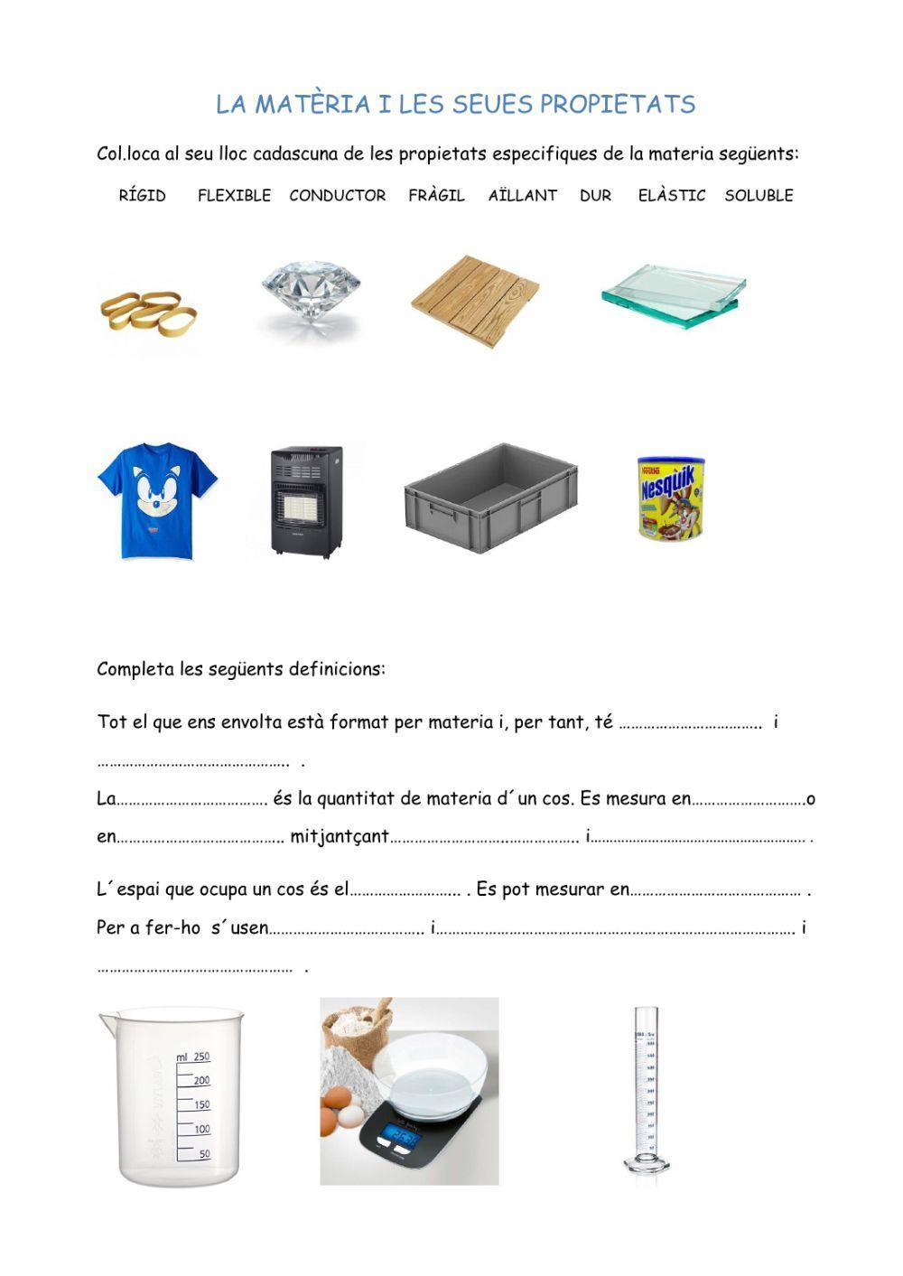 La materia i les seues propietats