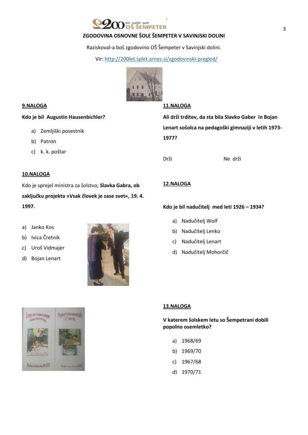 200 let  šolstva v Šempeteru v Sav.dolini