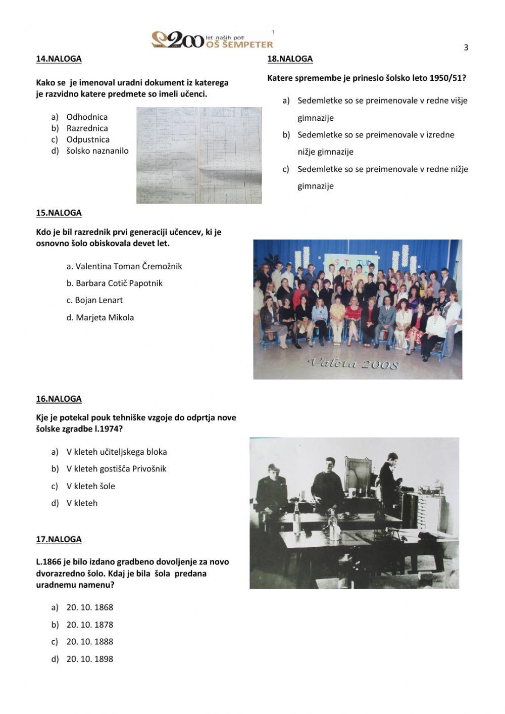 200 let  šolstva v Šempeteru v Sav.dolini