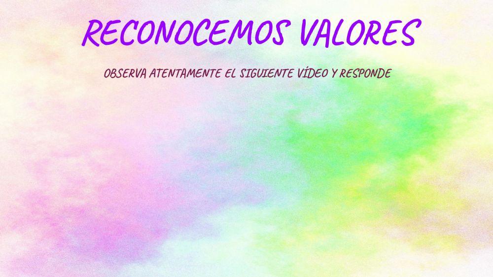 Reconocemos valores