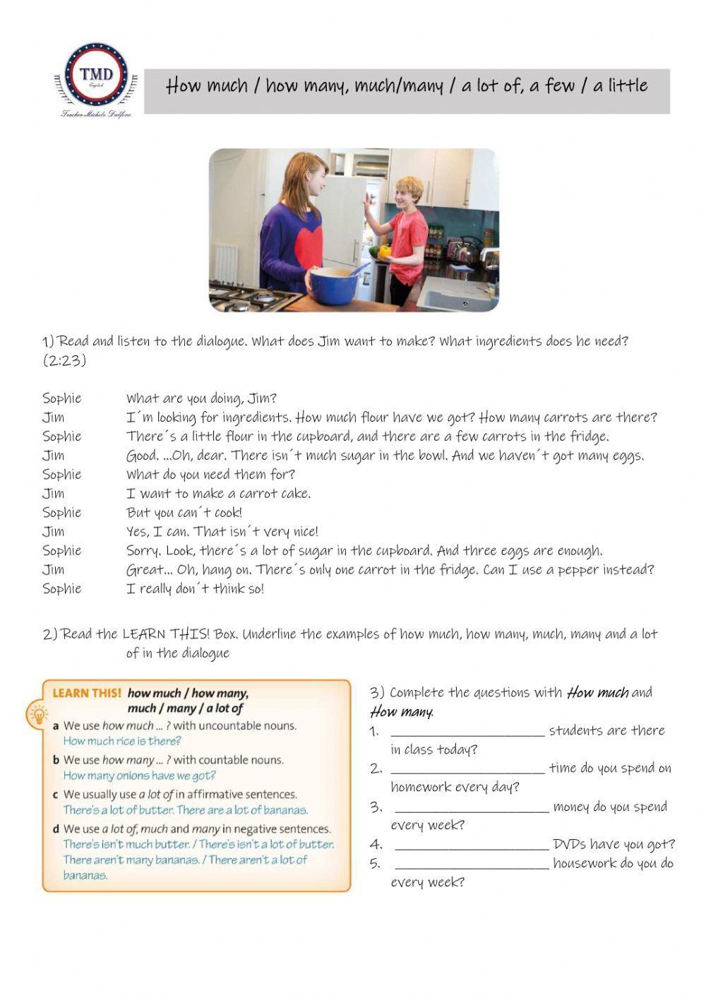 Food - How much and How many