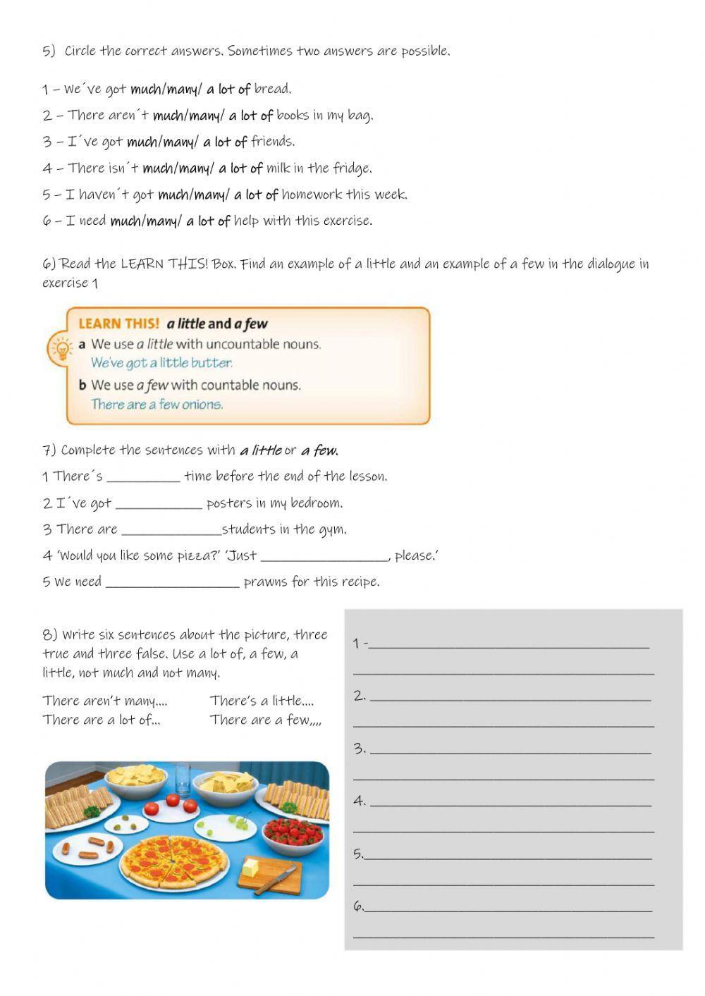 Food - How much and How many