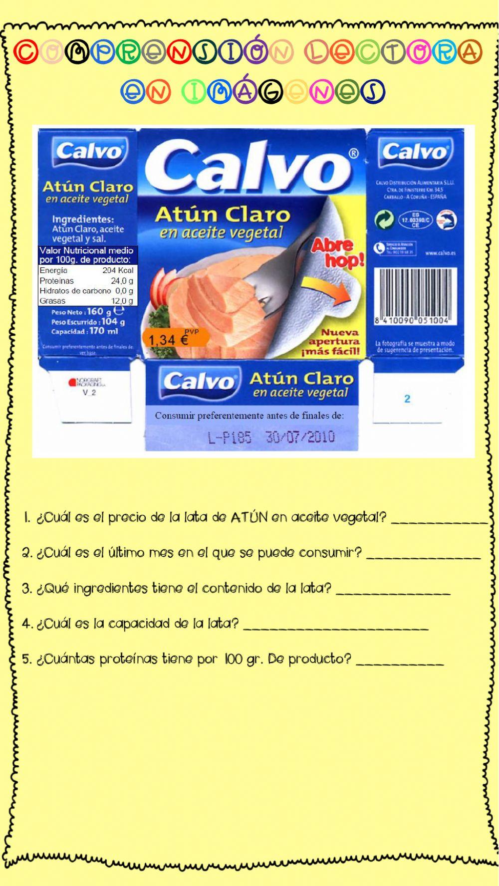 comprensión lectora imágenes