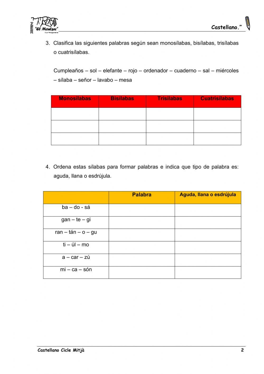 La acentuación 1 La acentuación 1