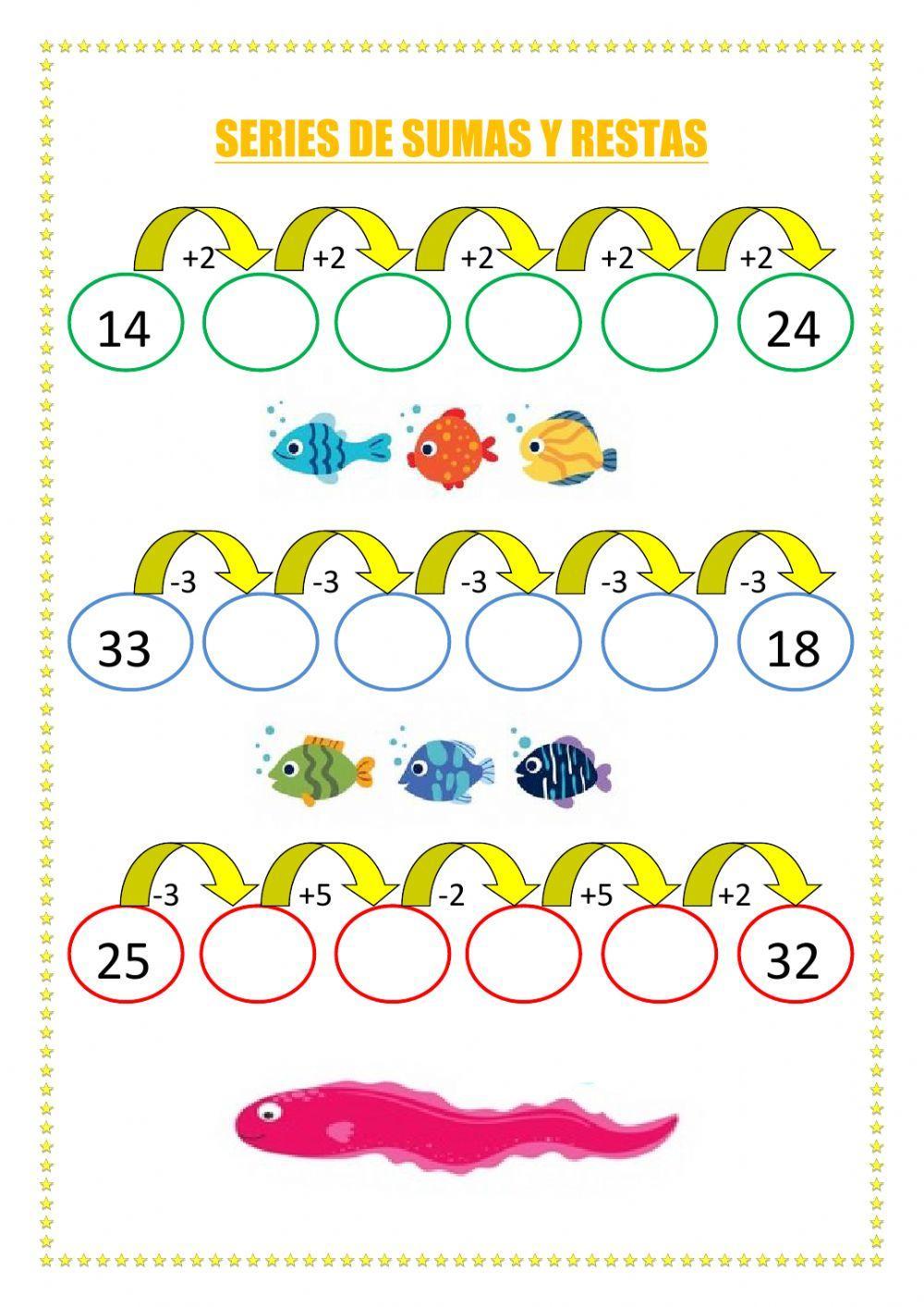 Series ascendentes y descendentes 1º