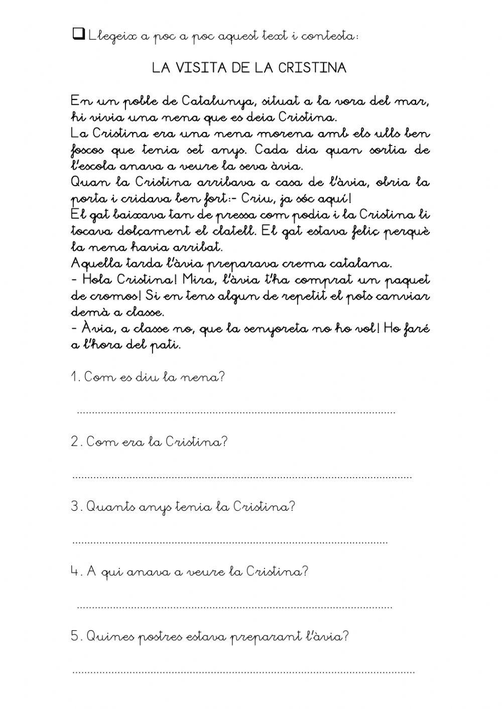 Comp. La visita de la Cristina