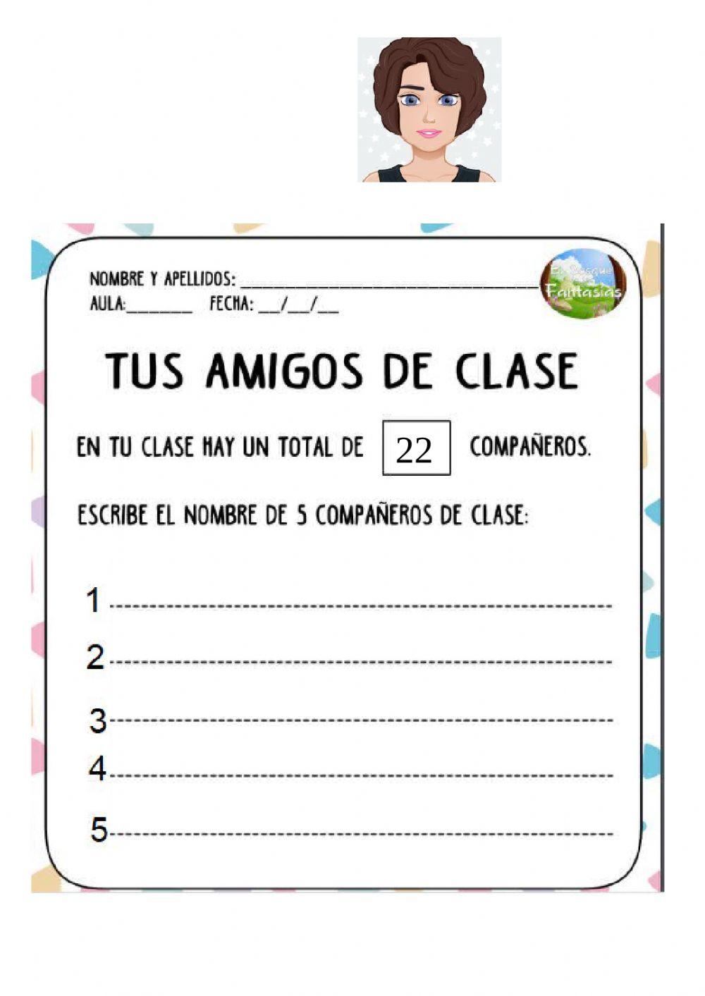 Nombres de compañeros