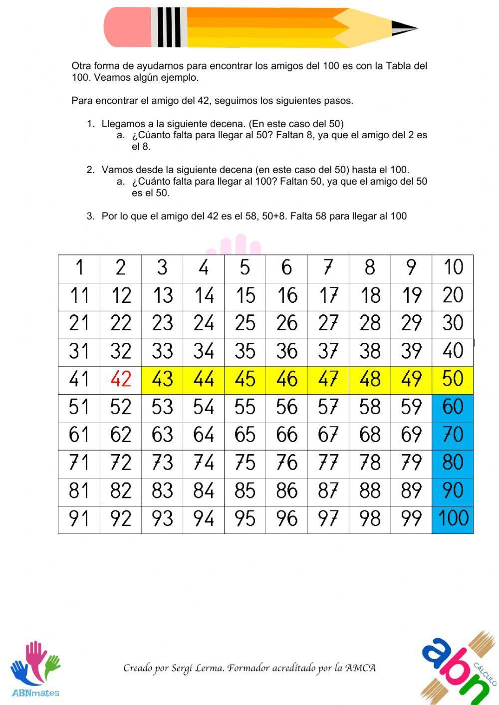 Explicación amigos del 100