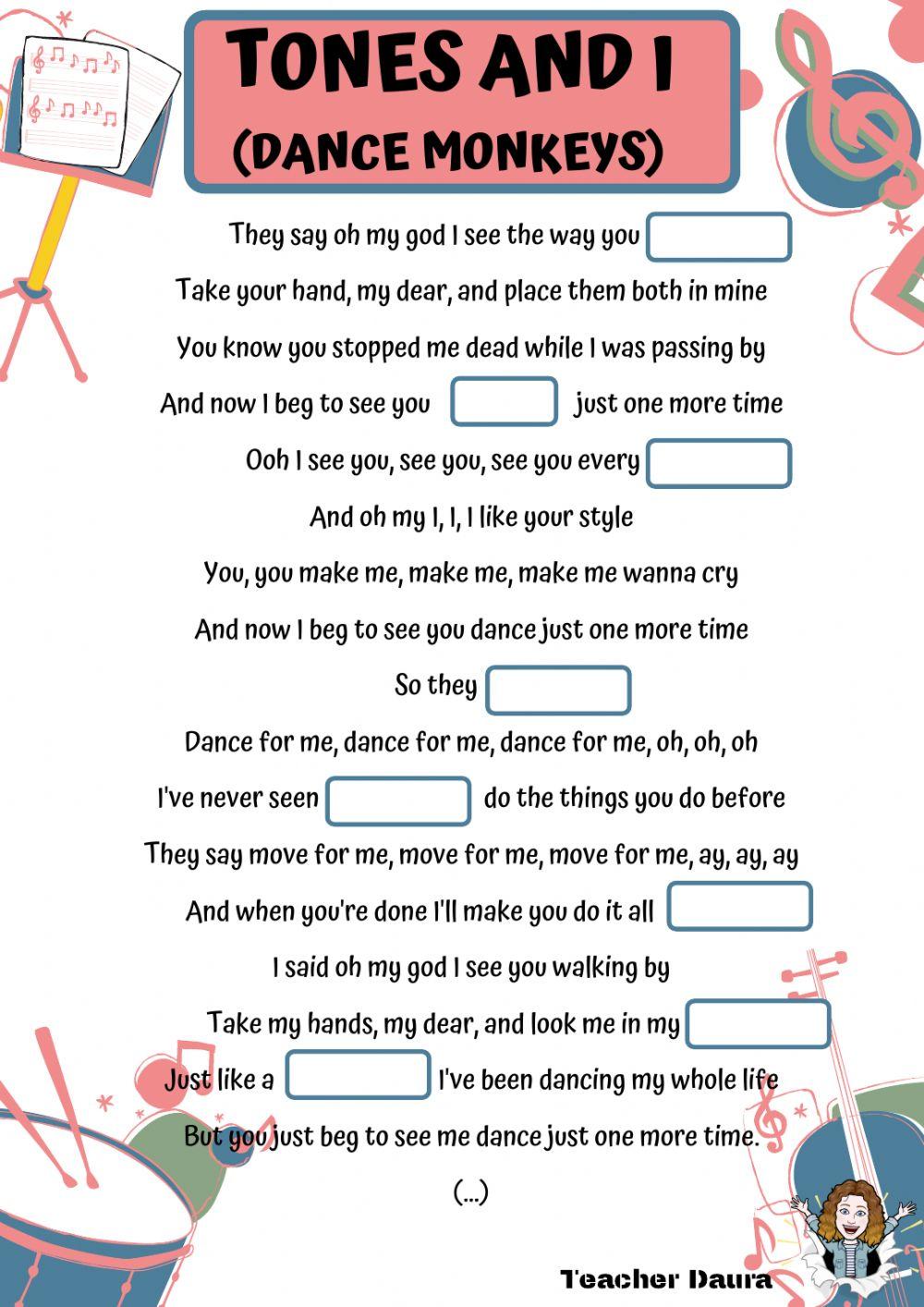 Song worksheet Waitin' Los Pericos worksheet