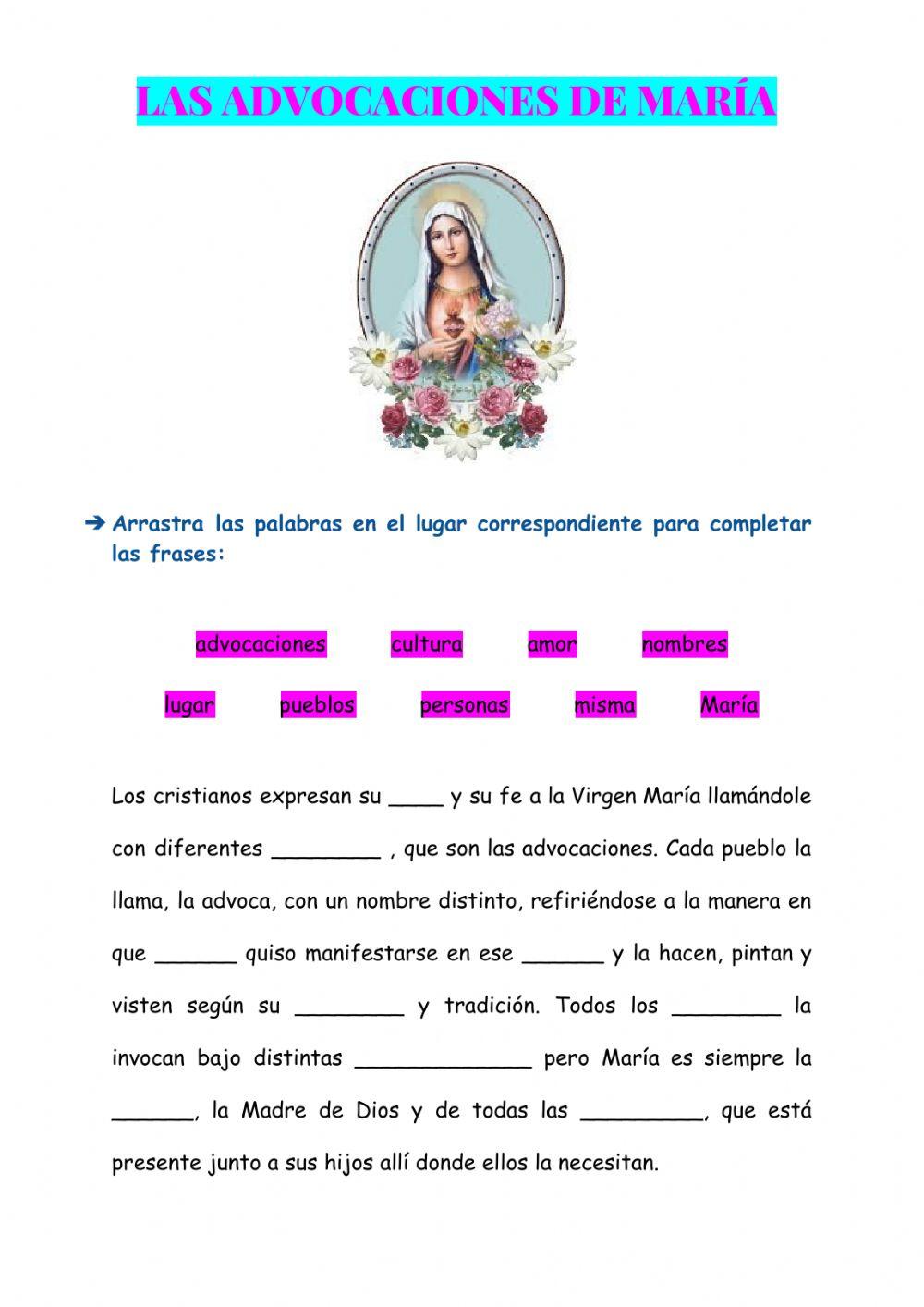 Las advocaciones de María Las advocaciones de María