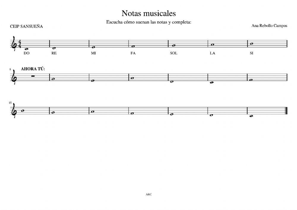 Notas musicales