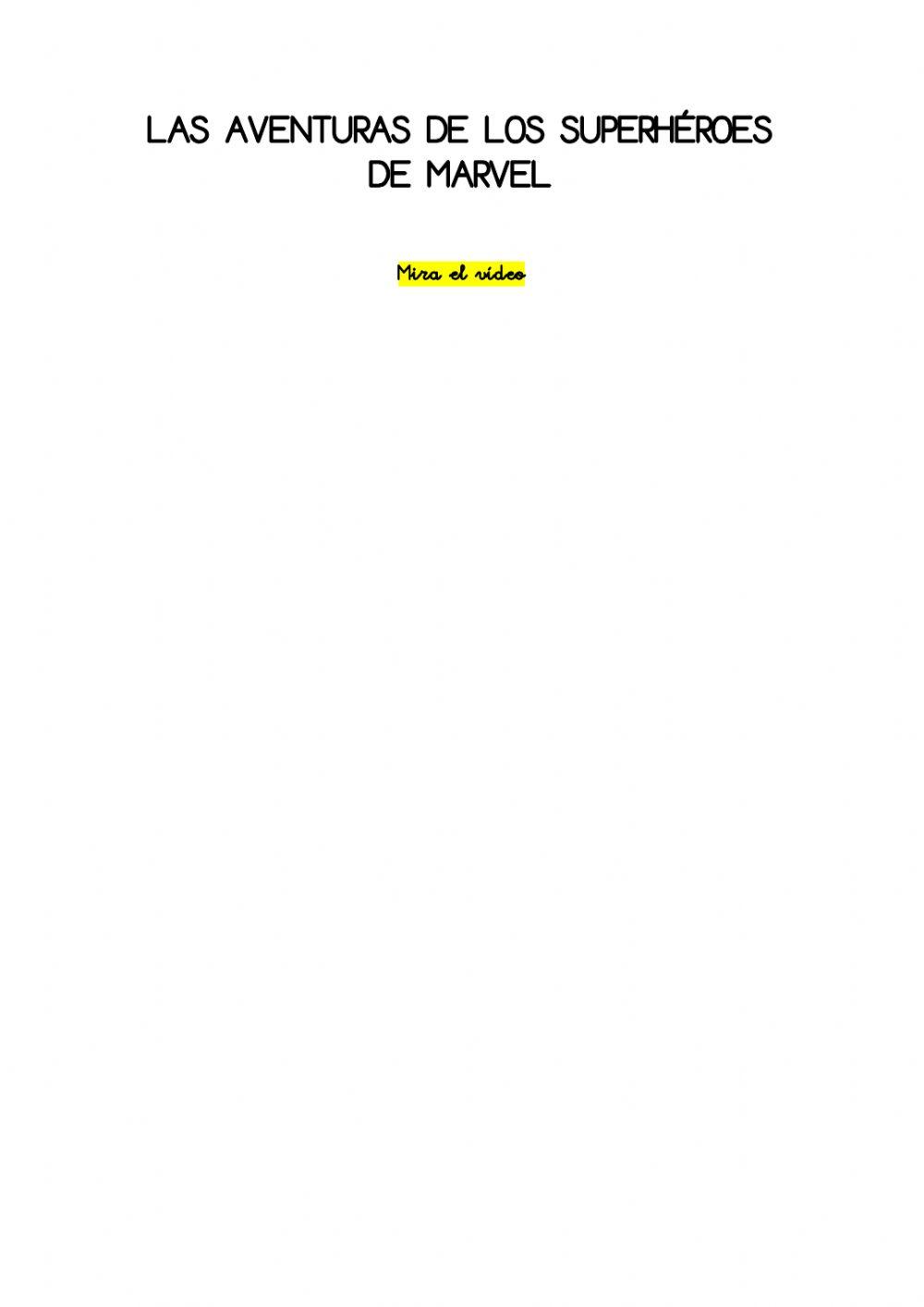 Comprensión Marvel
