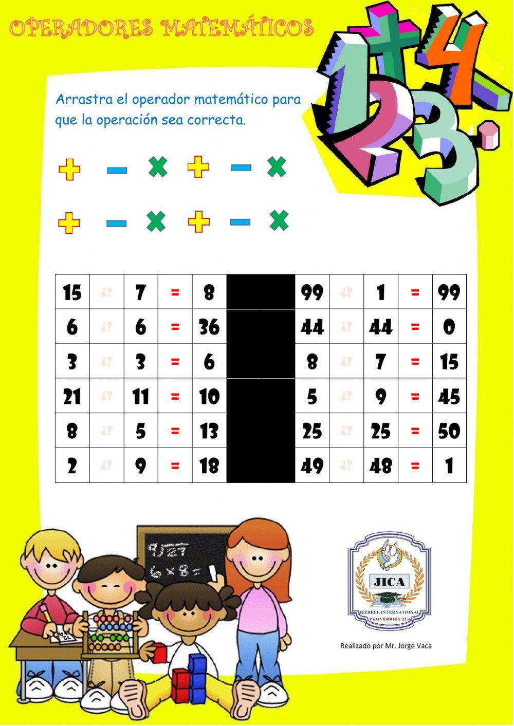 Operadores matemáticos