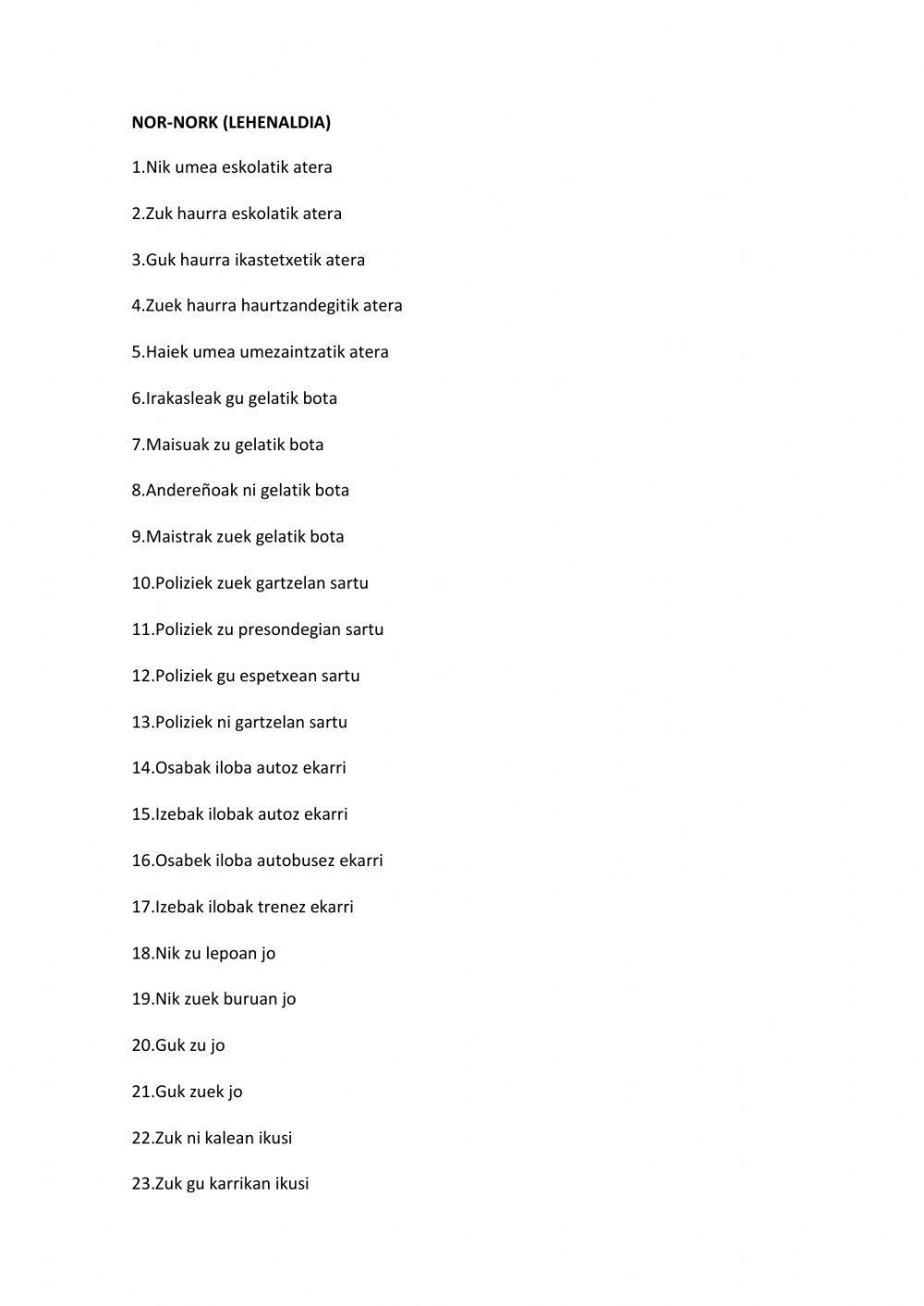 Nor-nork lehenaldian