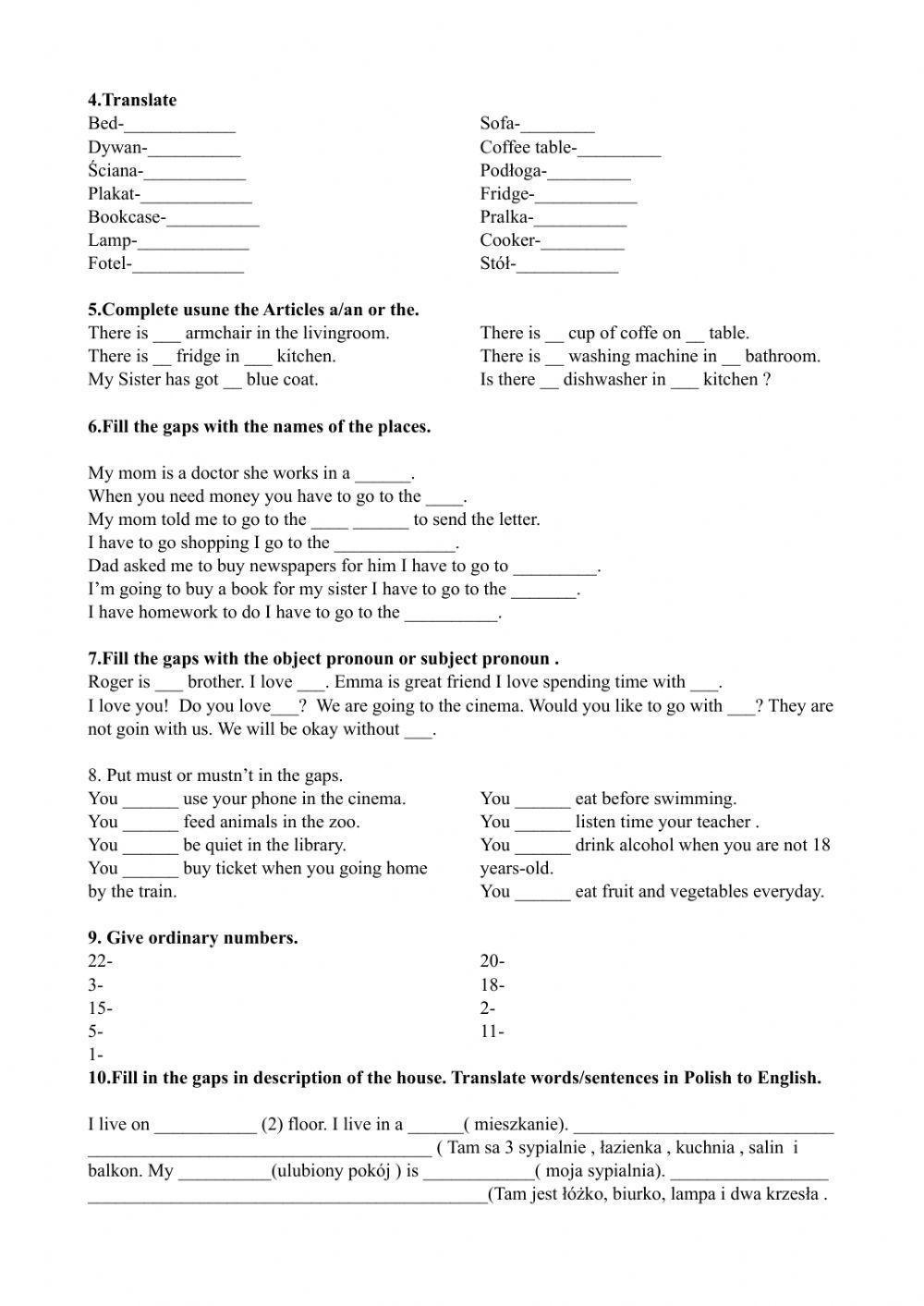 Full blast 1 plus chapter 4-5