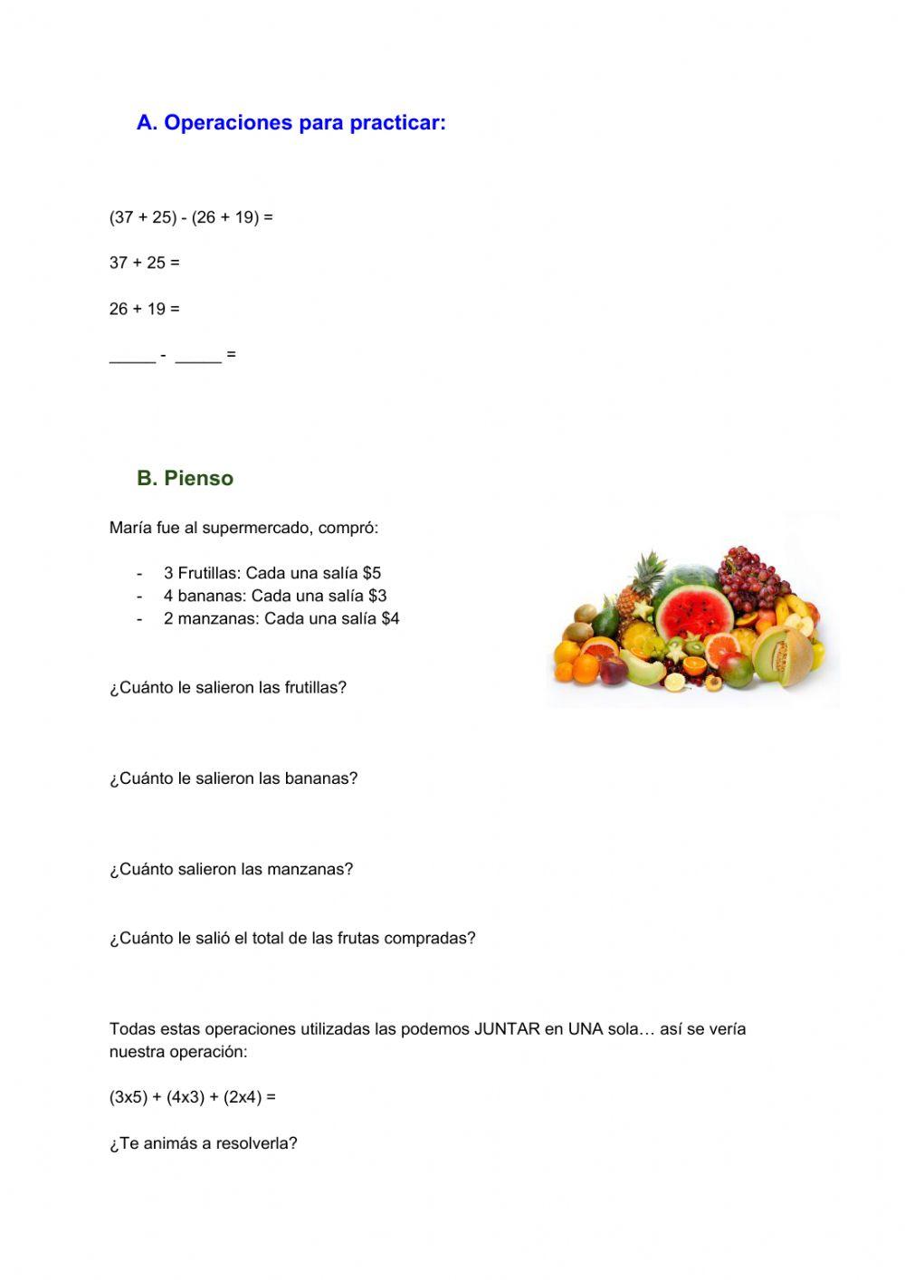 Operaciones combinadas