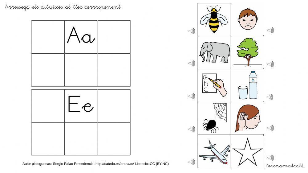 Consciència fonològica A, E