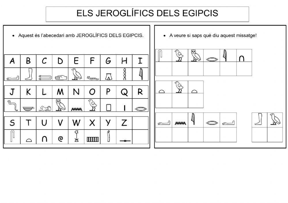 Jeroglífics egipcis