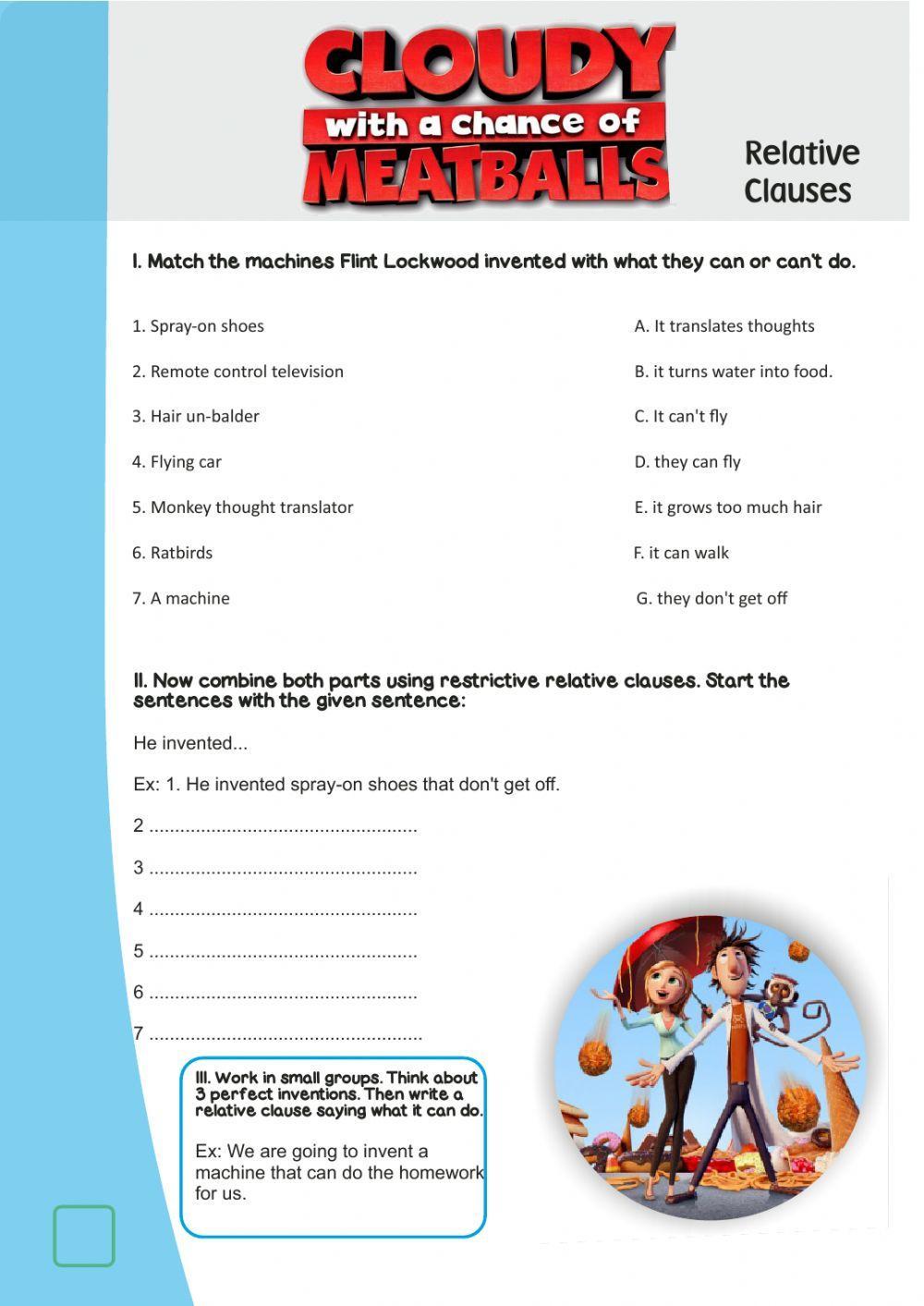 Cloudy With A Chance Of Meatballs 2 Activity Sheets