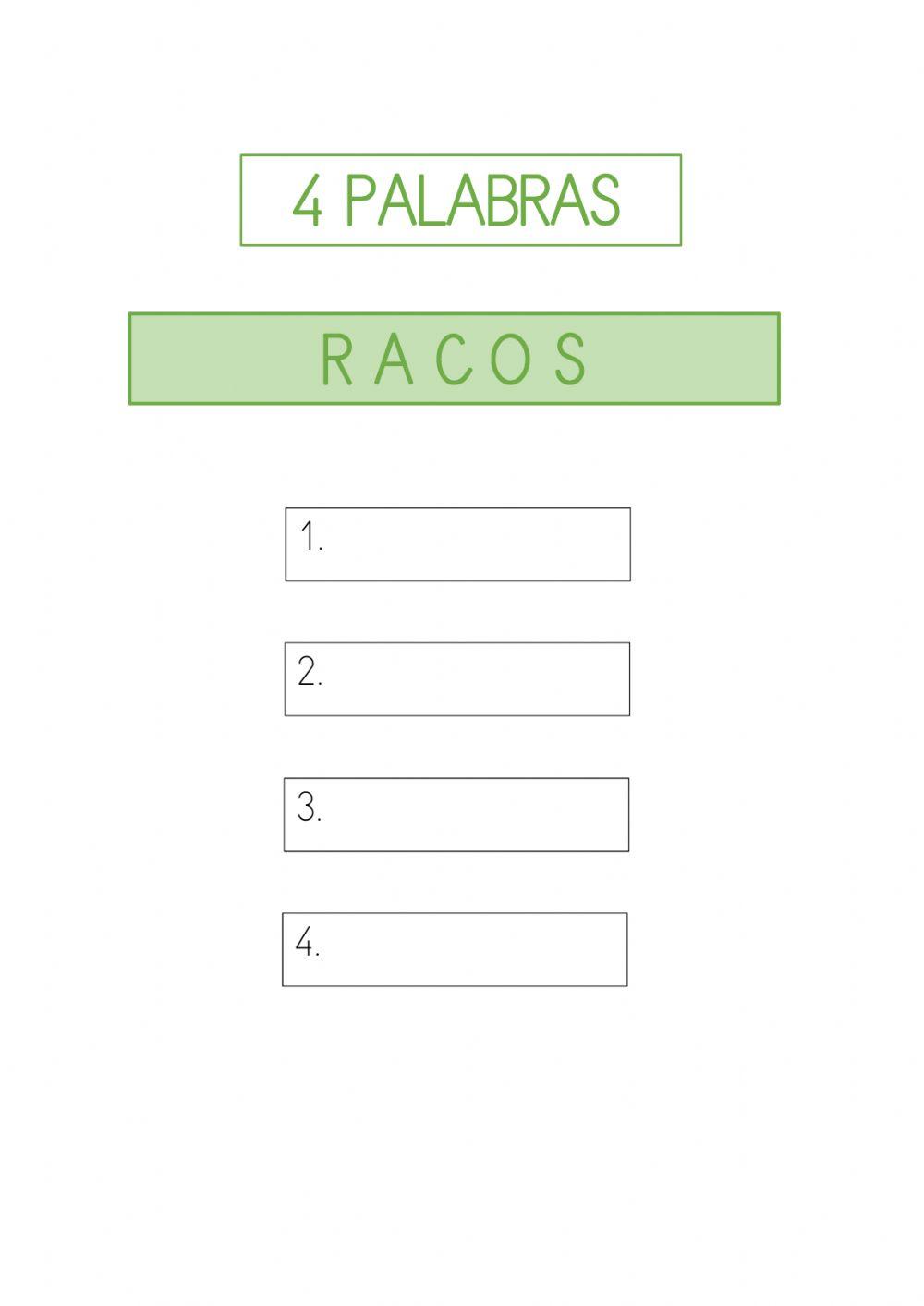 Formas palabras Formas palabras
