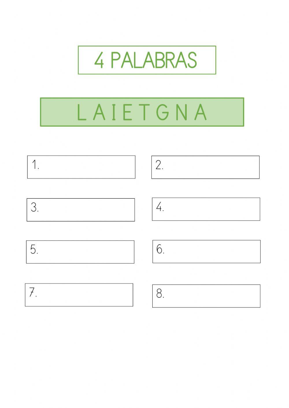 Formas palabras Formas palabras