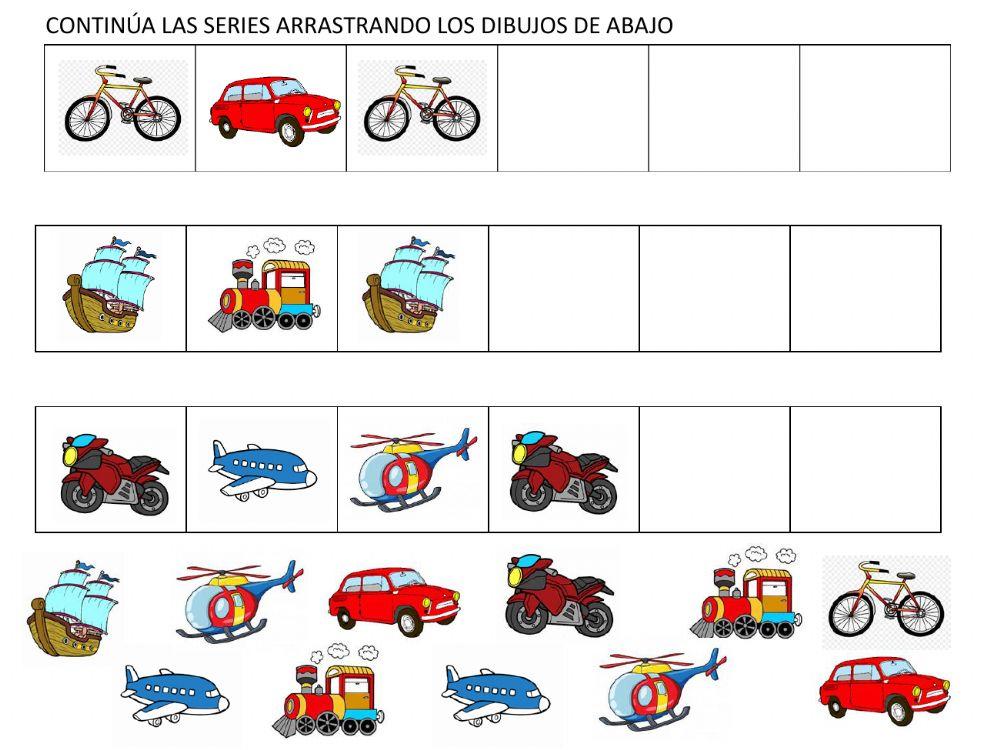 Series interactive activity for Infantil- 1º | Live Worksheets