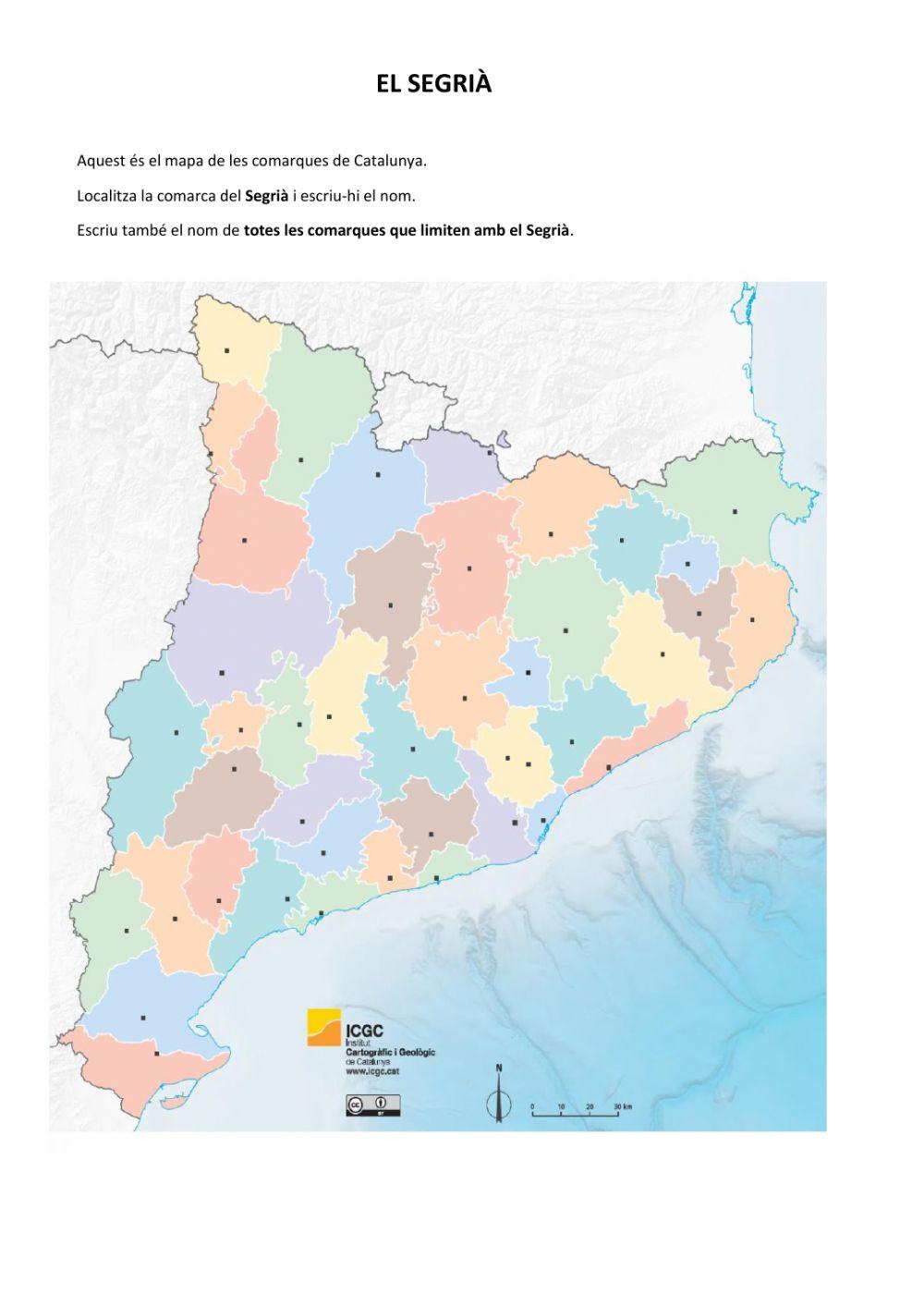 Comarques de Catalunya. El Segrià