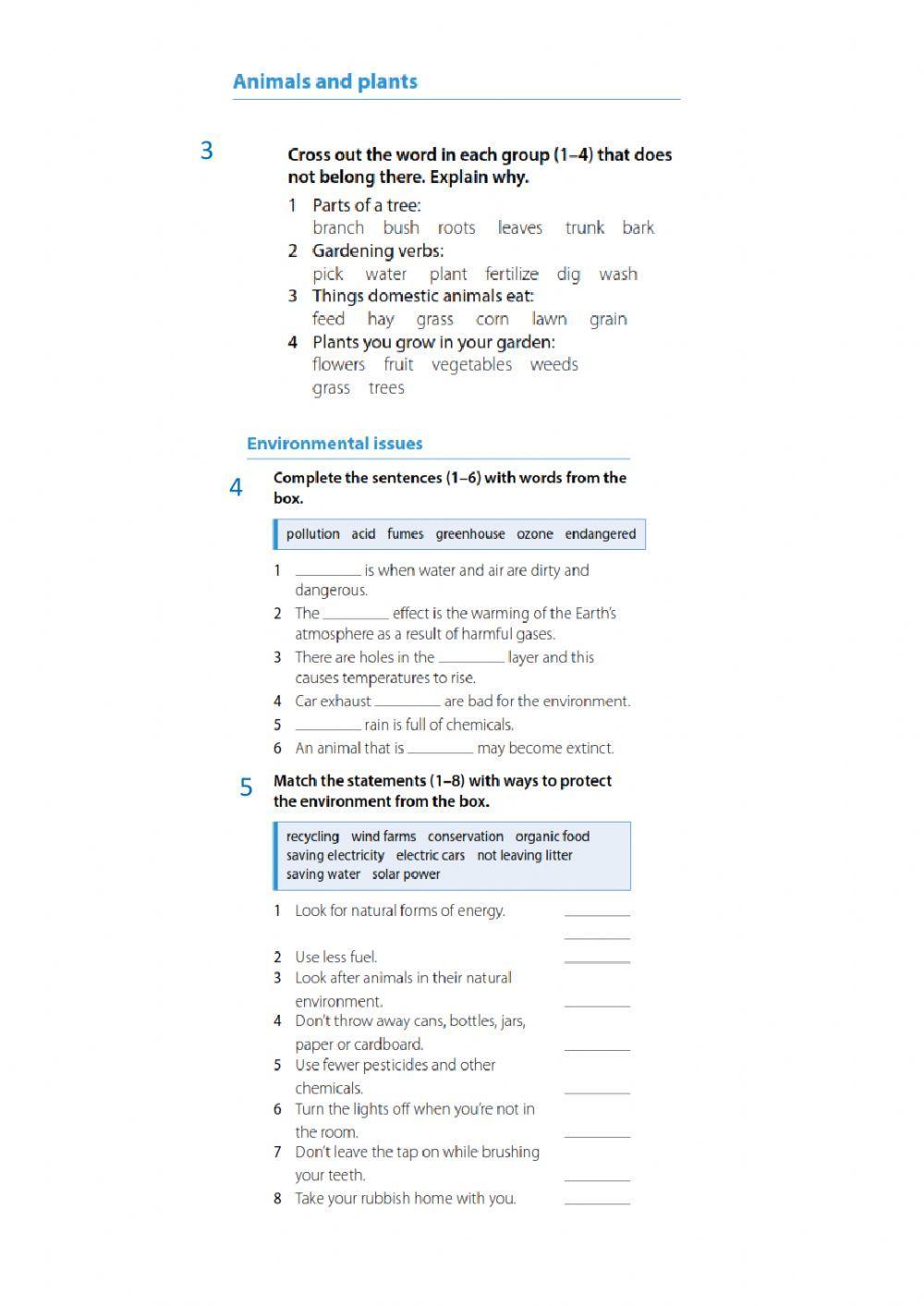 Nature and environment