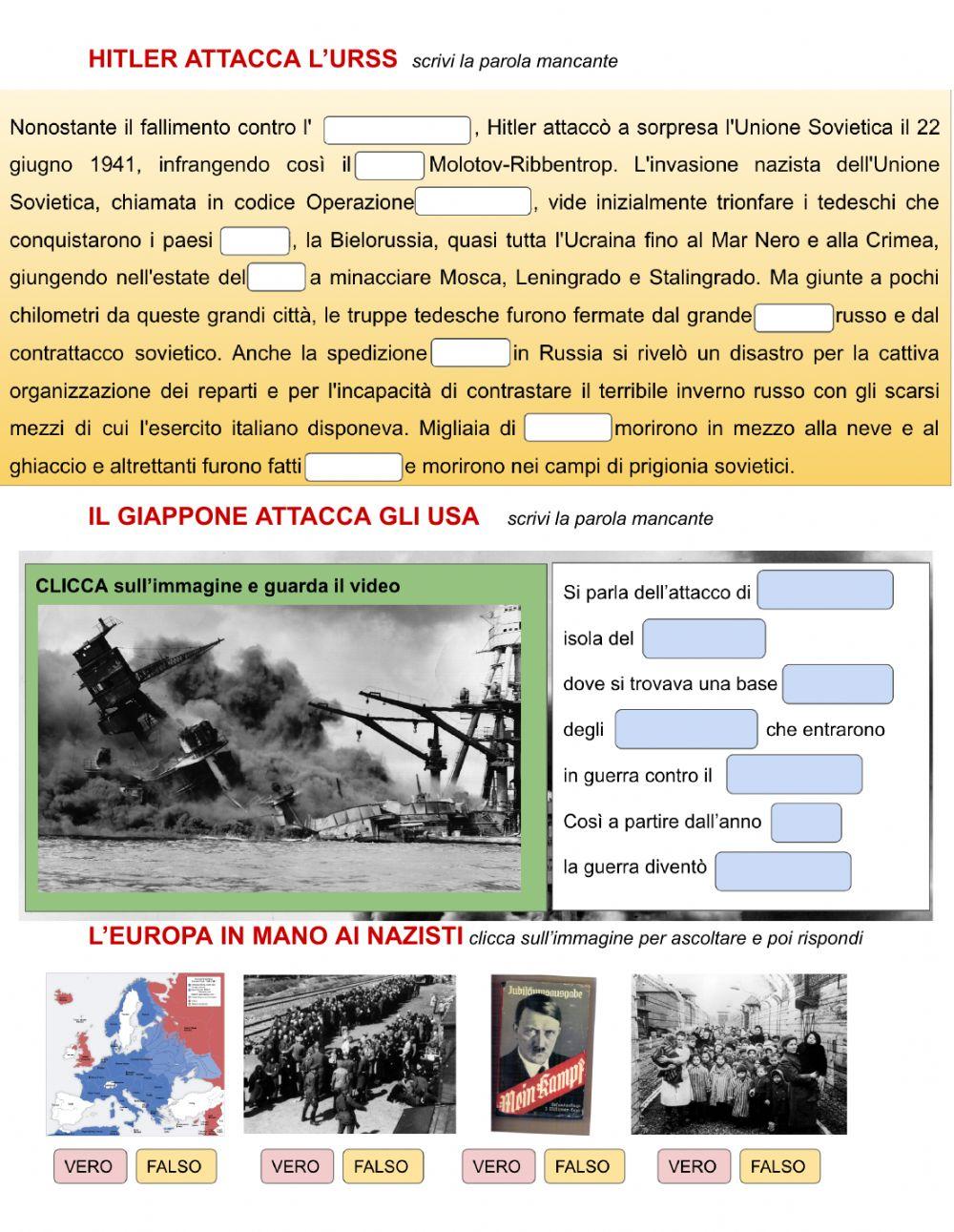 Gli USA nella 2° guerra mondiale