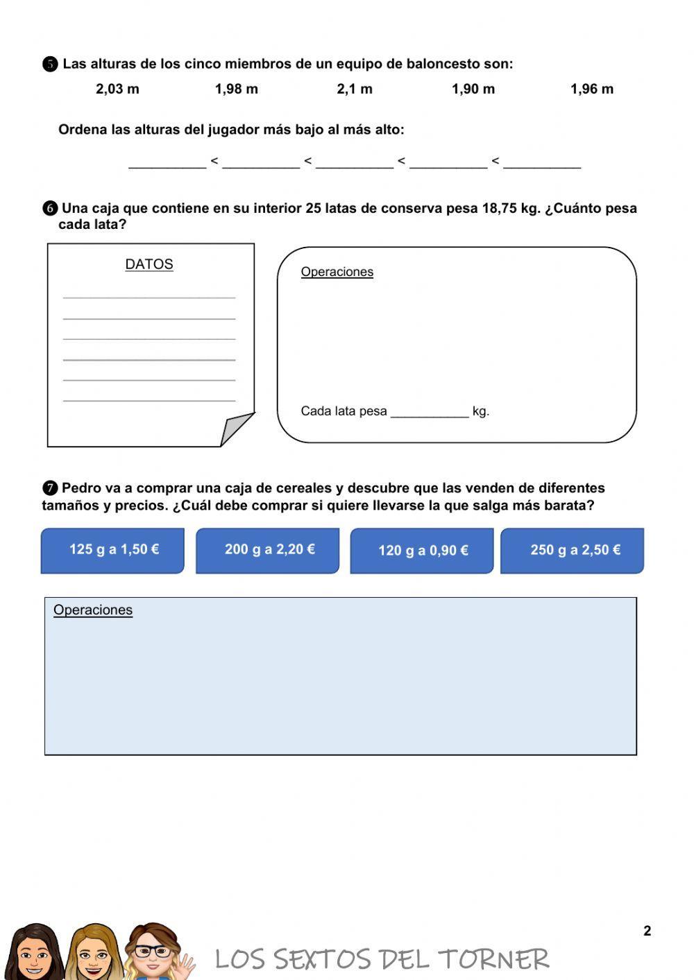 Repaso Números Decimales
