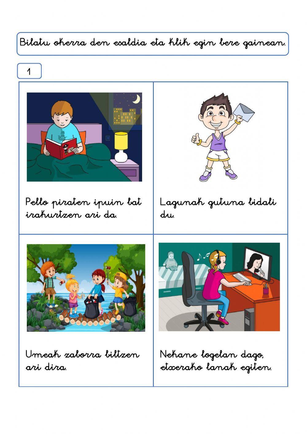 Bilatu okerra den esaldia. Bilatu okerra den esaldia.