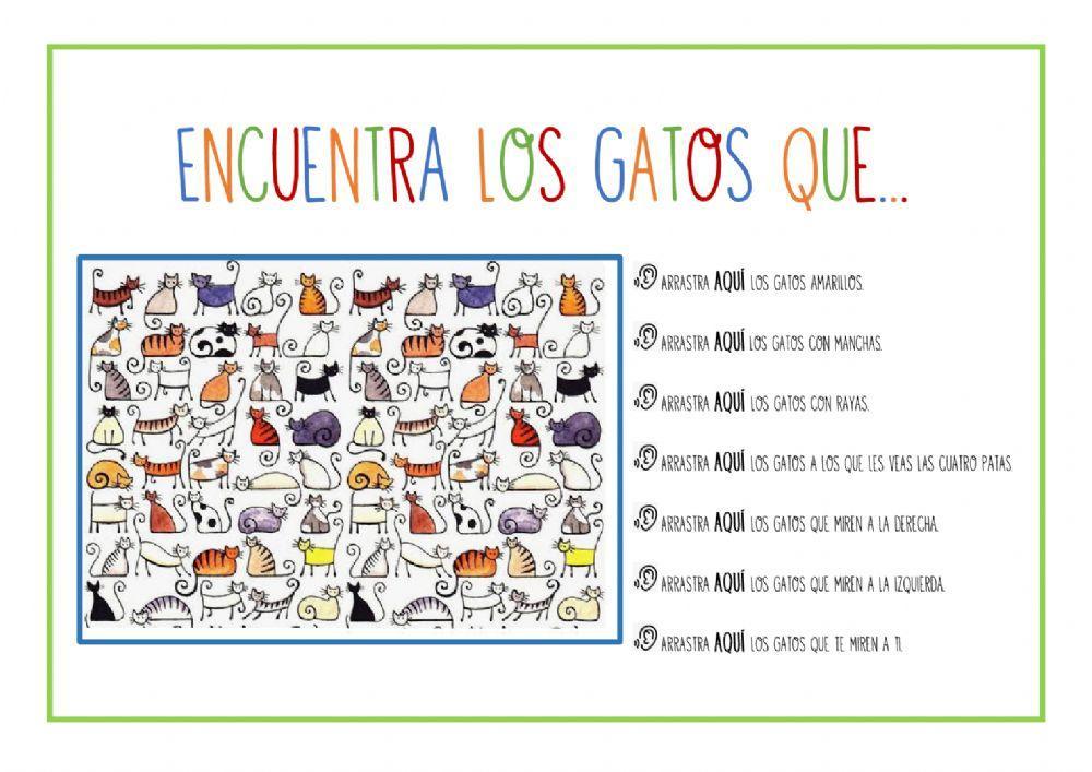 Encuentra los gatos que...