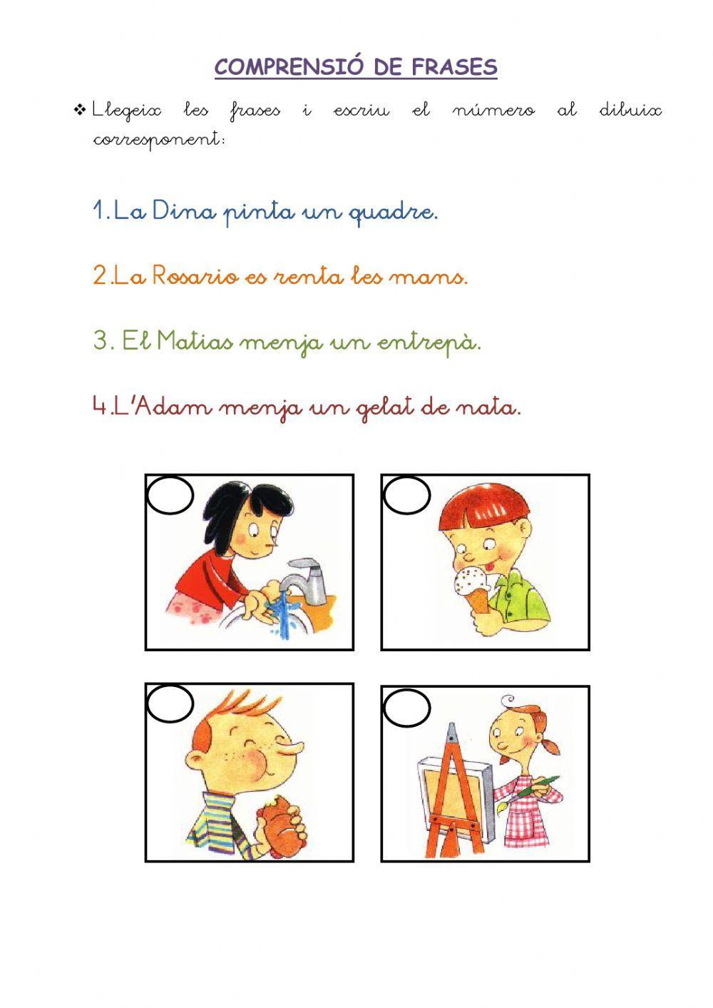 Comprensió de frases