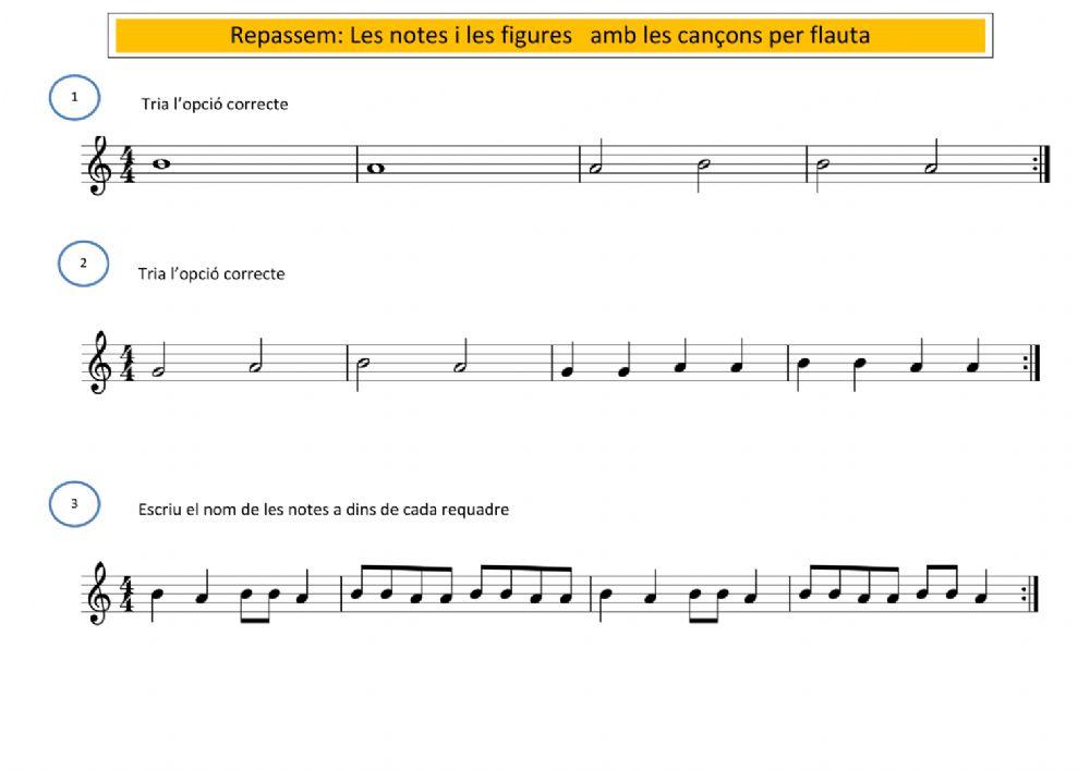 Repàs de notes i figures