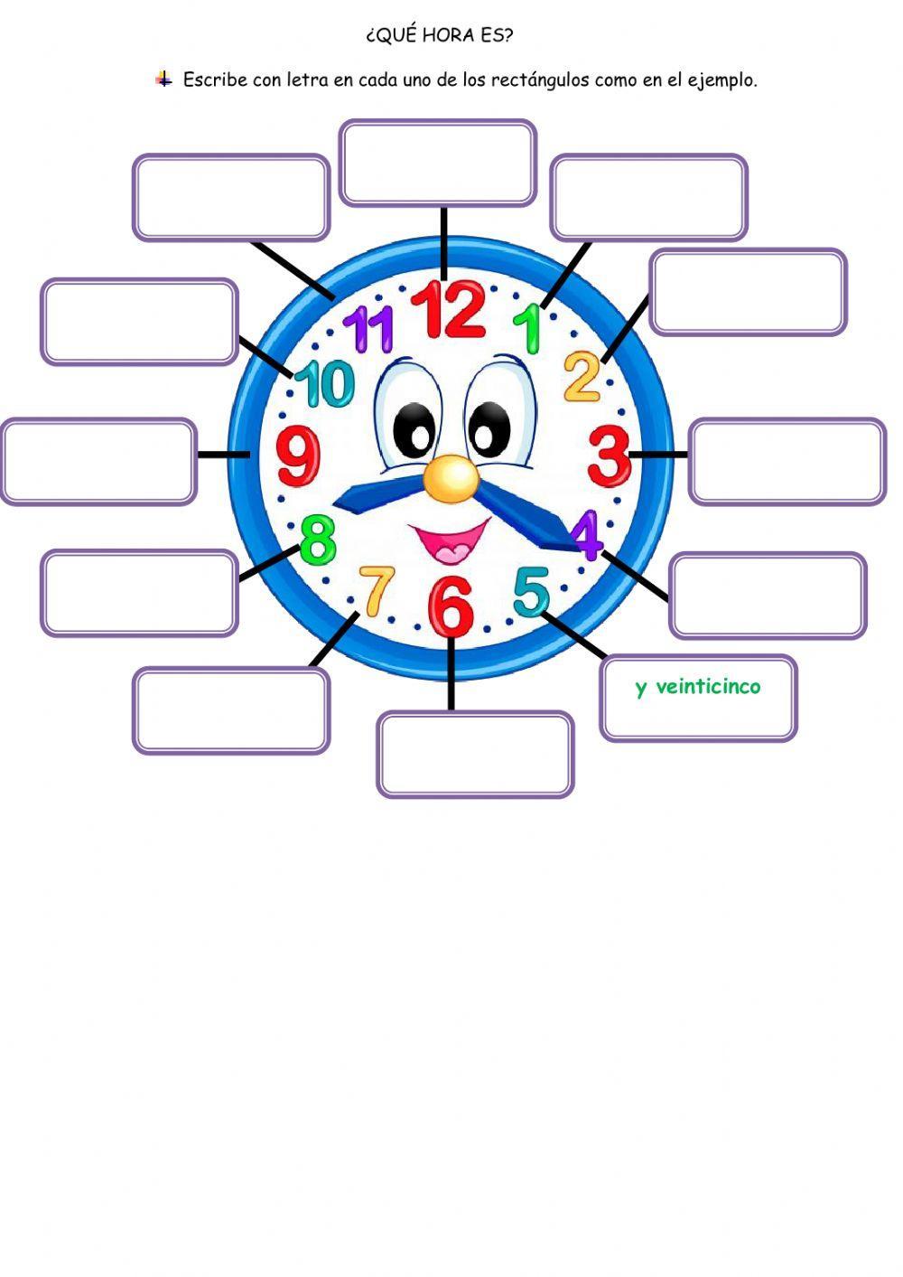 Aprendemos las horas