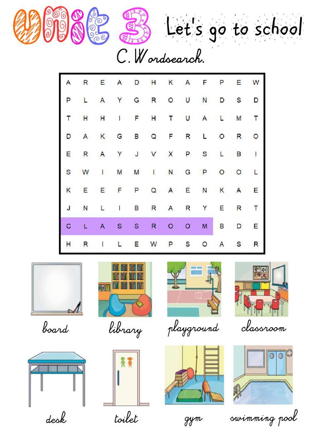 Let's go to school! Exercises
